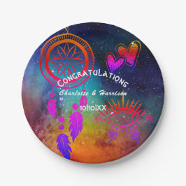 Wiccan Magic Ongewone bruiloft Papieren Bordje