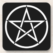 Wiccan & Magick Pentagram Pentacle - M1 Bier Onderzetter (Voorkant)