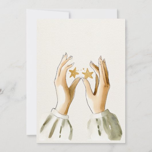 Wiccan Moon Boho Celestial Vrijgezellenfeest Kaart (Achterkant)