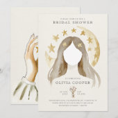 Wiccan Moon Boho Celestial Vrijgezellenfeest Kaart (Voorkant / Achterkant)