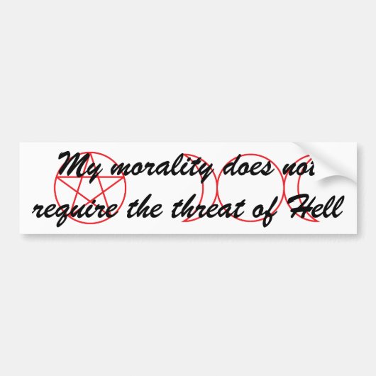 Wiccan Morality Bumpersticker (Voorkant)