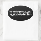 Wiccan Ovale Sticker (Tas)