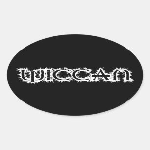 Wiccan Ovale Sticker