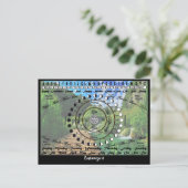 Wiccan Pagan Pendulum Chart Briefkaart (Staand voorkant)