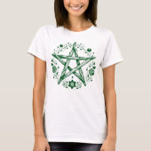 Wiccan Pagan Pentacle T-shirt (Voorkant)