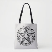 Wiccan Pagan Pentacle Tote Bag (Voorkant)