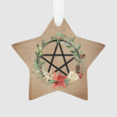 Wiccan Pagan Wreath Pentacle Ornament (voorkant)