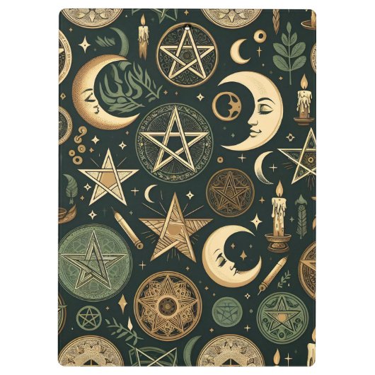 Wiccan Pattern 2 Klembord (Achterkant)
