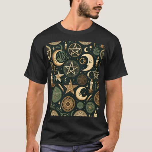 Wiccan Pattern 2 T-shirt (Voorkant)