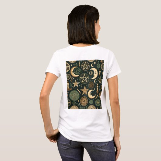 Wiccan Pattern 2 T-shirt (Achterkant volledig)