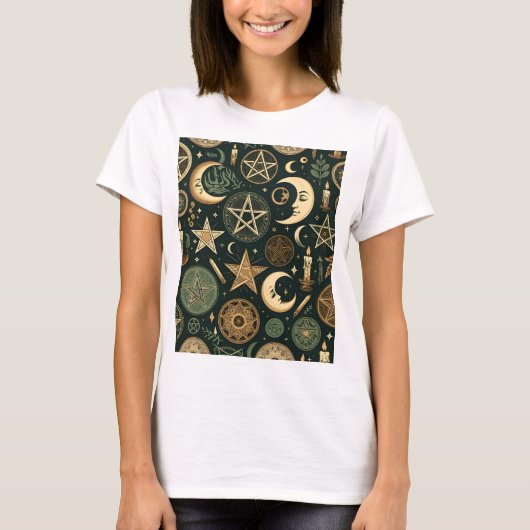 Wiccan Pattern 2 T-shirt (Voorkant)