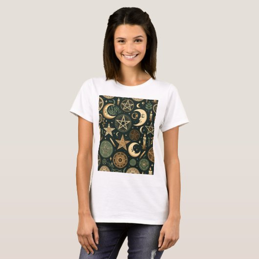 Wiccan Pattern 2 T-shirt (Voorkant volledig)