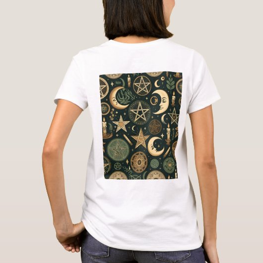 Wiccan Pattern 2 T-shirt (Achterkant)