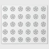 Wiccan Pentacle (Pentagram) Cadeaupapier (Vlak)