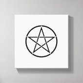 Wiccan Pentacle (Pentagram) Canvas Afdruk (Voorkant)