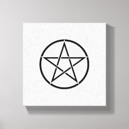 Wiccan Pentacle (Pentagram) Canvas Afdruk