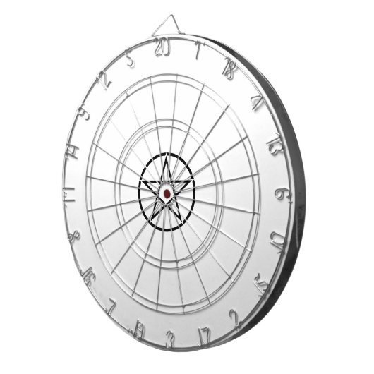 Wiccan Pentacle (Pentagram) Dartbord (Voorkant Rechts)