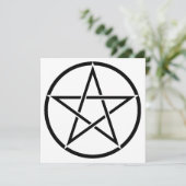 Wiccan Pentacle (Pentagram) Kaart (Staand voorkant)