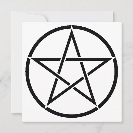 Wiccan Pentacle (Pentagram) Kaart (Voorkant)