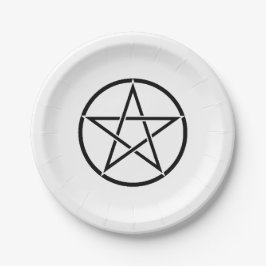 Wiccan Pentacle (Pentagram) Papieren Bordje