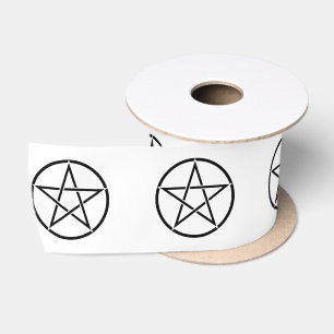 Wiccan Pentacle (Pentagram) Satijnen Lint