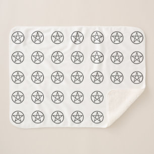 Wiccan Pentacle (Pentagram) Sherpa Deken