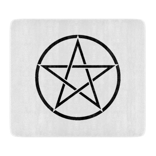 Wiccan Pentacle (Pentagram) Snijplank (Voorkant)