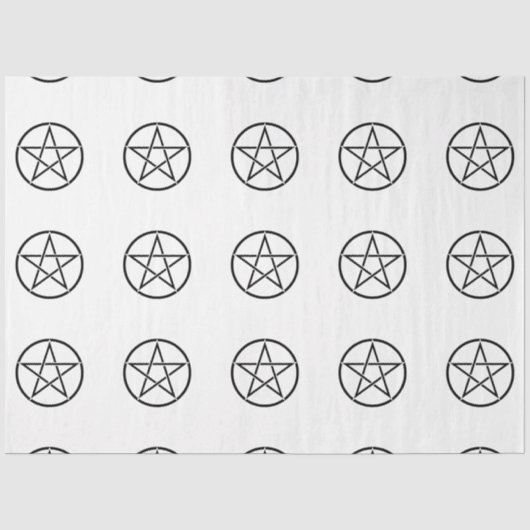 Wiccan Pentacle (Pentagram) Tissuepapier (Voorkant)