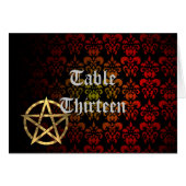 Wiccan Pentacle-tabelkaart (Voorkant Horizontaal)