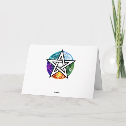 Wiccan pentagram (Achterkant)