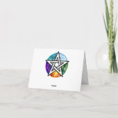 Wiccan pentagram aankondiging (Achterkant)