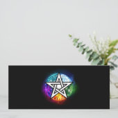 Wiccan pentagram aankondiging (Staand voorkant)
