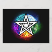 Wiccan pentagram advieskaart (Voorkant)