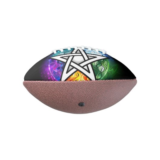 Wiccan pentagram american football (Gedraaid 270)