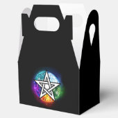 Wiccan pentagram bedankdoosjes (Geopend)