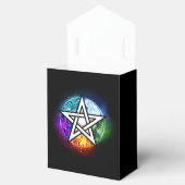 Wiccan pentagram bedankdoosjes (Geopend)