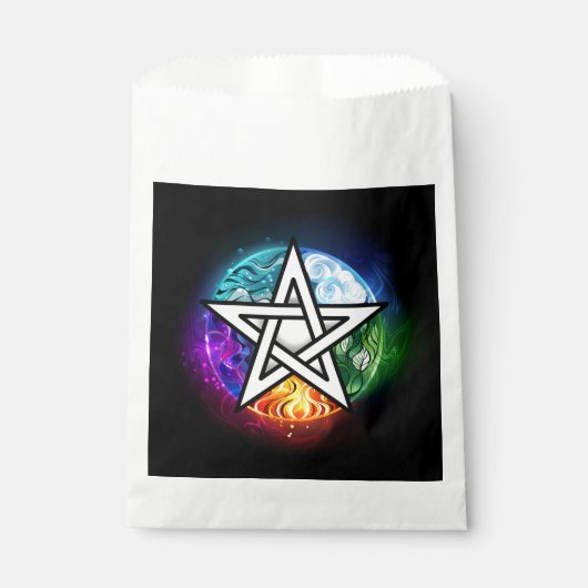 Wiccan pentagram bedankzakje (Voorkant)