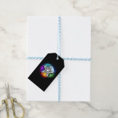Wiccan pentagram cadeaulabel (Met Touw)