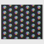 Wiccan pentagram cadeaupapier (Vlak)