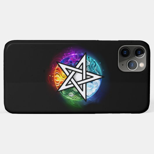 Wiccan pentagram Case-Mate iPhone case (Achterkant (horizontaal))