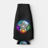 Wiccan pentagram flesjeskoeler (Voorkant)