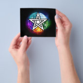 Wiccan pentagram flyer (Hand)