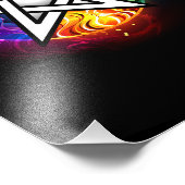 Wiccan pentagram foto afdruk (Hoek)