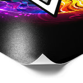 Wiccan pentagram foto afdruk (Hoek)