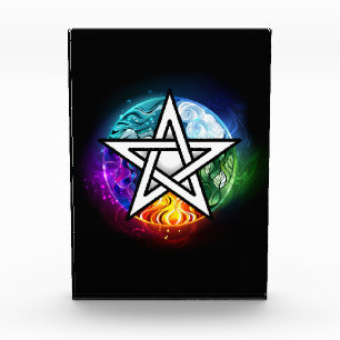 Wiccan pentagram fotoblokken
