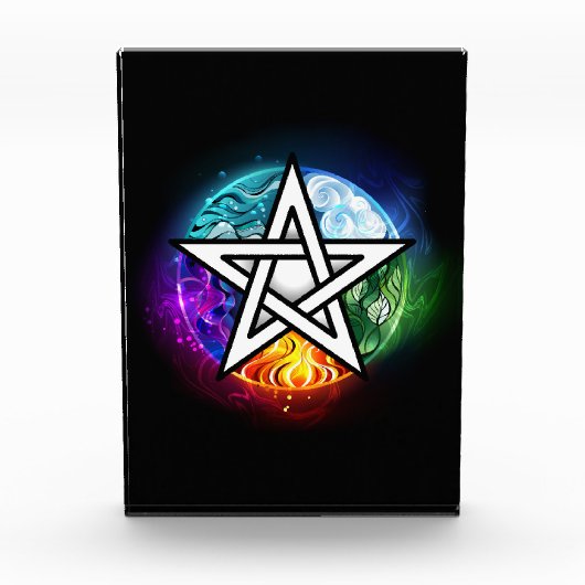 Wiccan pentagram fotoblokken (Voorkant)