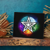 Wiccan pentagram fotoplaat (Zijkant)