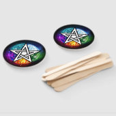 Wiccan pentagram handwaaier (Niet-gemonteerd)