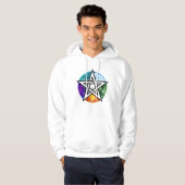 Wiccan pentagram hoodie (Voorkant volledig)