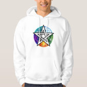 Wiccan pentagram hoodie (Voorkant)